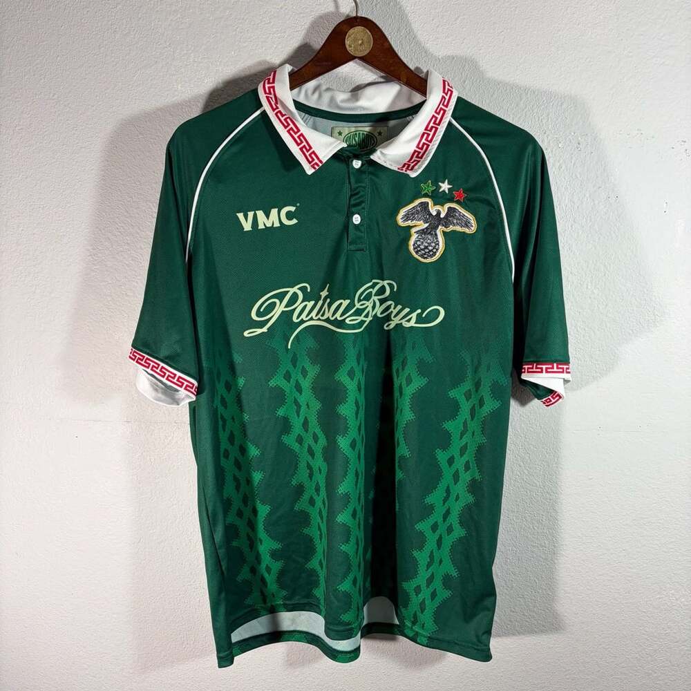 Paisa Boys Soccer Jersey X-Large Green Polyester VMC Viva Mexico